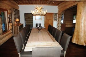 Long dinning room table