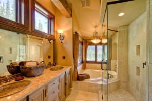 Log Home Bathroom Design