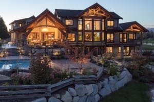 luxurious timber frame home