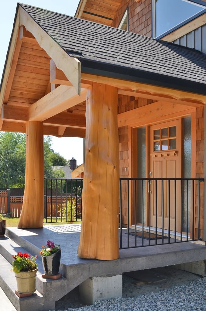Timber Frame Home Entrance