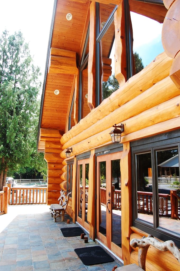 Log cabin exterior