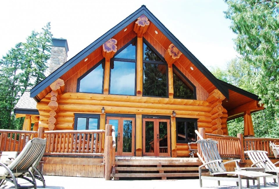 traditional log cabin