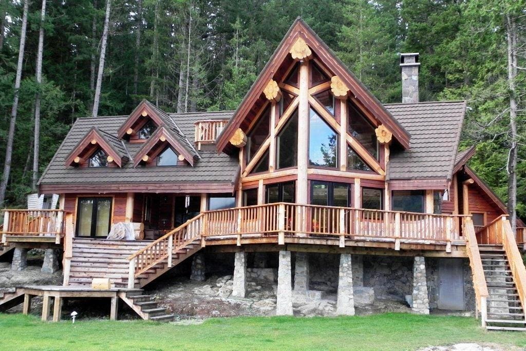 timber frame home designed by Streamline