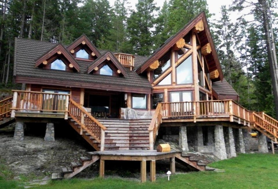 Large luxury timber frame home