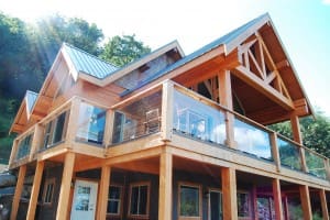 custom timber frame log home designs