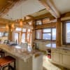 custom luxury kitchen in log home