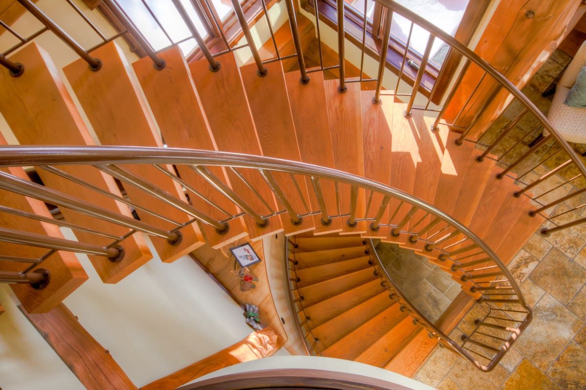 spiraling stairs
