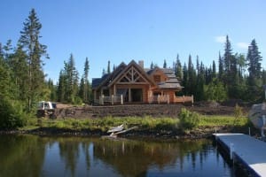 luxurious log cabin