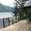 large deck overlooking a lake