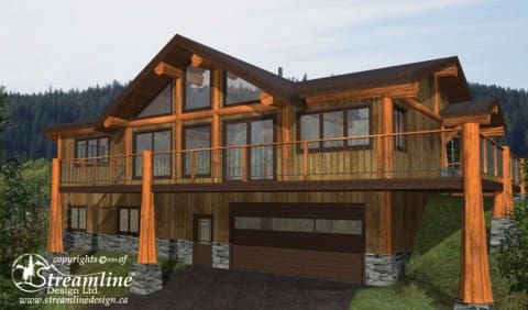 Benvenuto Log Home Plans