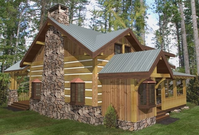 Big Rock Log Home Plans