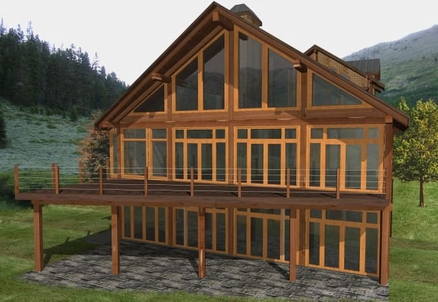 Davis Bay Log Home Plans