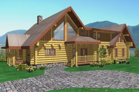 Elkhorn Log Home Plans