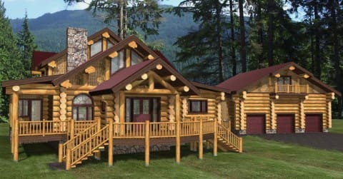Franklin Log Home Plans