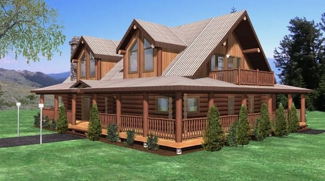Hayward Log Home Plans