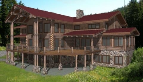 Jollymore Log Home Plans