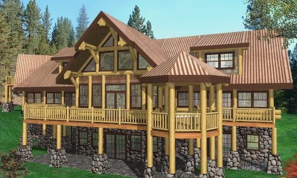 Longhorn Log Home Plans