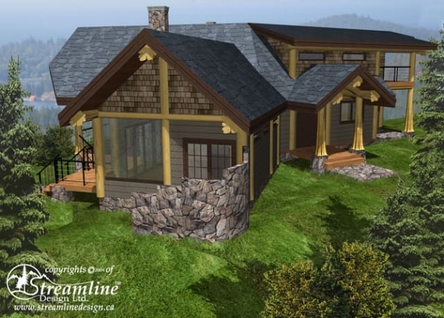 Mixal Heights Lot 5 Log Home Plans
