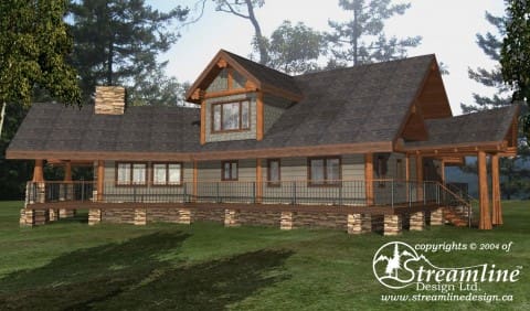 Nass Valley Lodge Log Home Plans