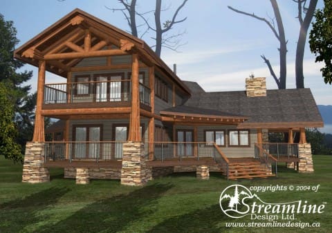 Nass Valley Lodge Log Home Plans
