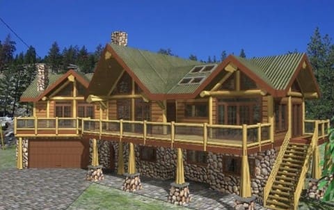 Nicola Lake Log Home Plans