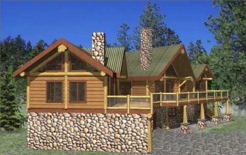 Nicola Lake Log Home Plans