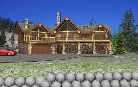 Nicola Lake Log Home Plans