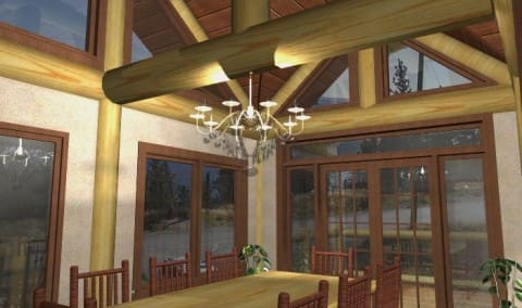 Nicola Lake Log Home Plans