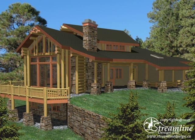 Pagosa Springs Log Home Plans