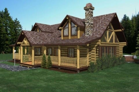 Pipestone Log Home Plans