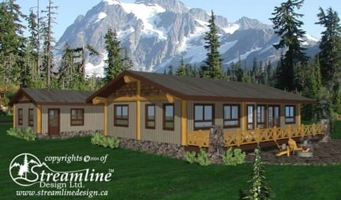 Resolute Bay Log Home Plans