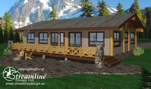 Resolute Bay Log Home Plans