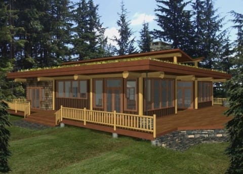 Roberts Creek Log Home Plans