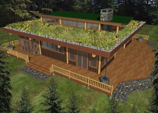 Roberts Creek Log Home Plans