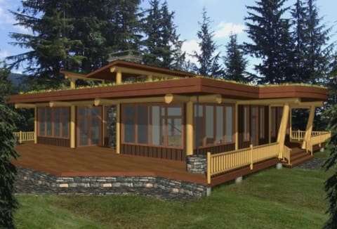 Roberts Creek Log Home Plans