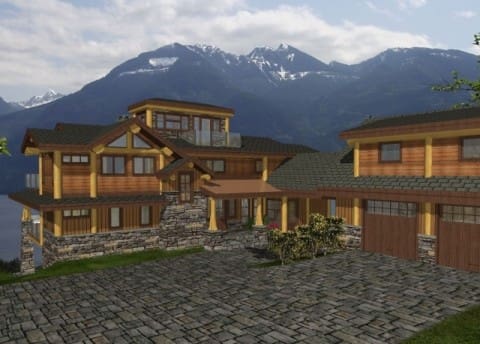 Sakinaw Ridge Log Home Plans