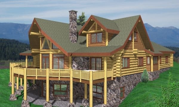 Seven Glens Log Home Plans