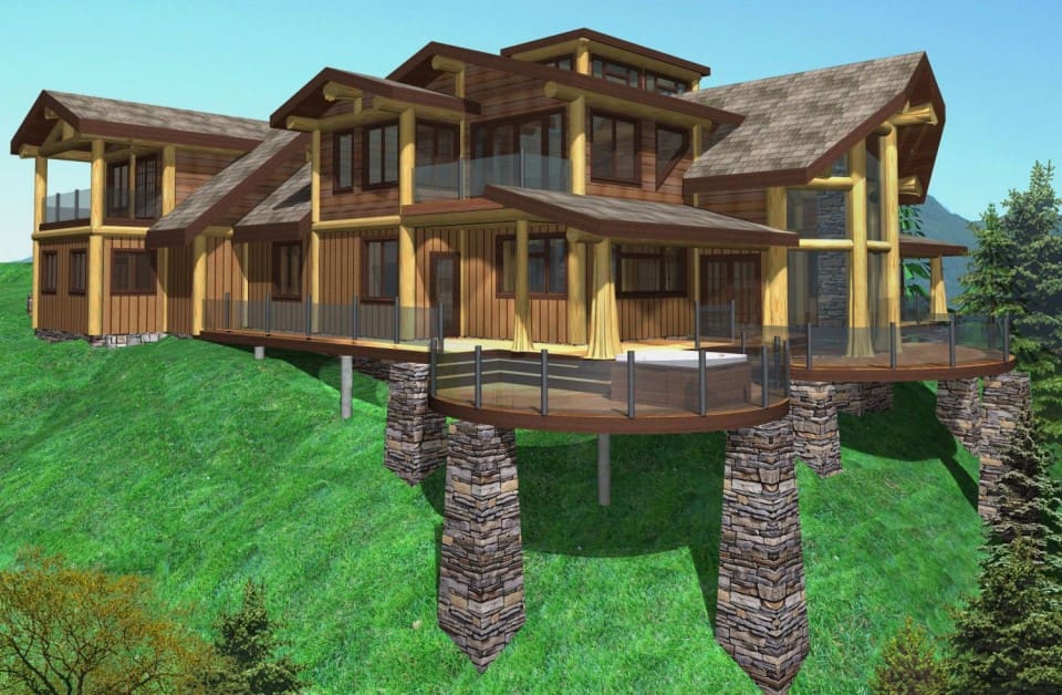 Shoal Lookout Log Home Plans