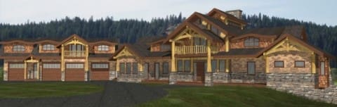 The Alpine Log Home Plans