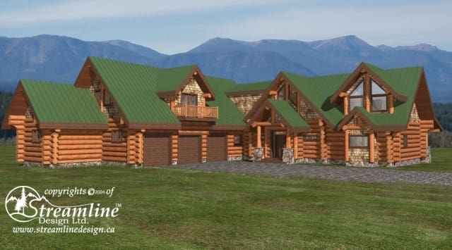 The Confederate Log Home Plans
