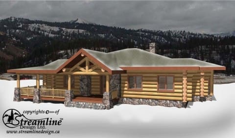 The Logan Log Home Plans