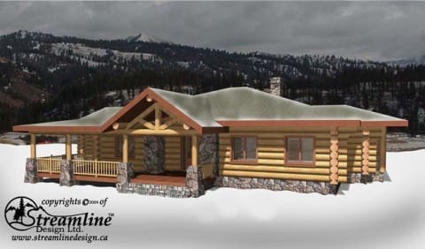 The Logan Log Home Plans