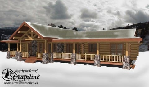 The Logan Log Home Plans