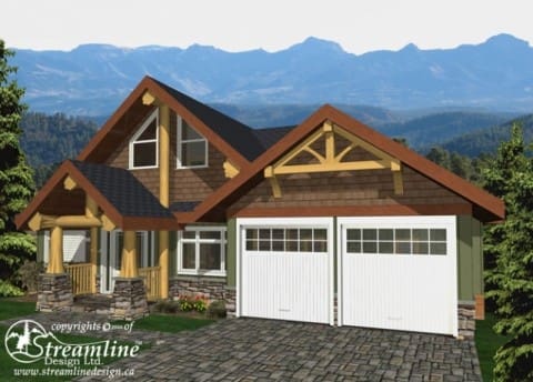 Trail Bay Log Home Plans