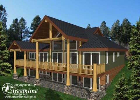 Trail Bay Log Home Plans