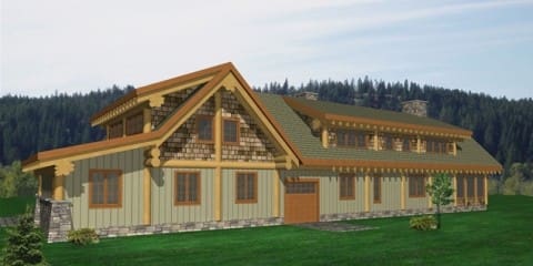 Tumble Creek Log Home Plans
