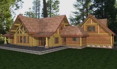 Kendall Log Home Plans