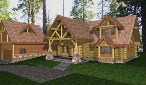 Kendall Log Home Plans