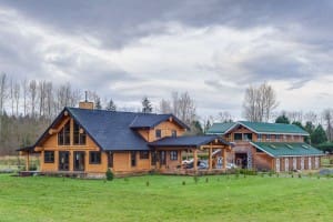 Campbell Valley Post and Beam Log Home 13 - Streamline Design