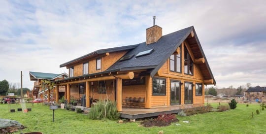 Campbell Valley Post and Beam Log Home 15 - Streamline Design